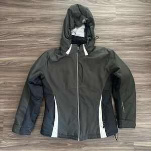 Obermeyer Women's Charcoal and Light Gray Ski Jacket